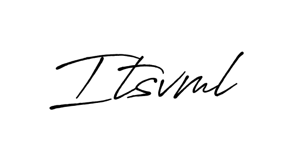 Similarly Antro_Vectra_Bolder is the best handwritten signature design. Signature creator online .You can use it as an online autograph creator for name Itsvml. Itsvml signature style 7 images and pictures png