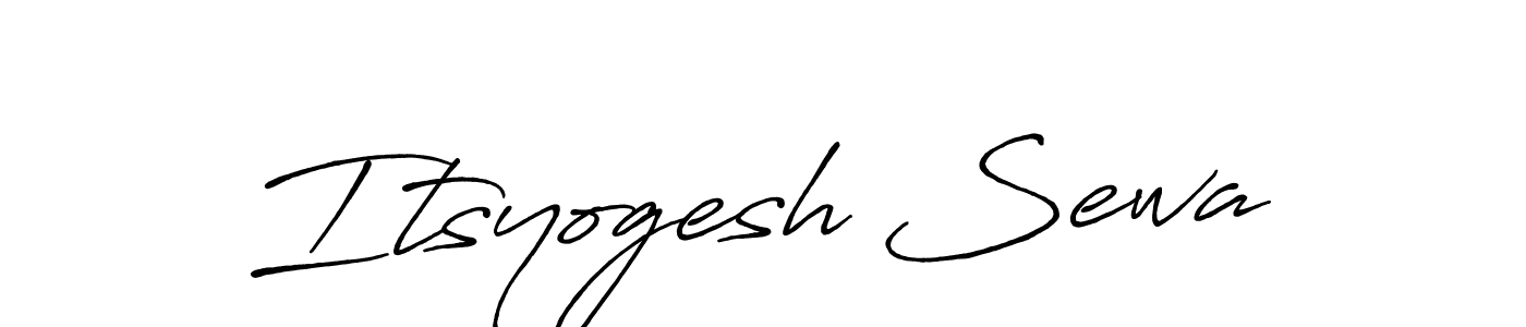 How to make Itsyogesh Sewa signature? Antro_Vectra_Bolder is a professional autograph style. Create handwritten signature for Itsyogesh Sewa name. Itsyogesh Sewa signature style 7 images and pictures png