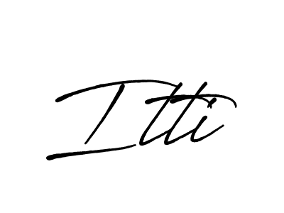 The best way (Antro_Vectra_Bolder) to make a short signature is to pick only two or three words in your name. The name Itti include a total of six letters. For converting this name. Itti signature style 7 images and pictures png