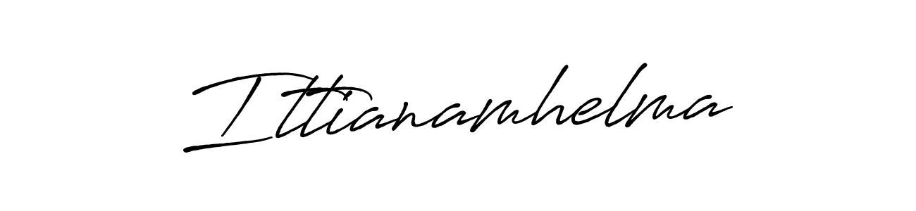 Create a beautiful signature design for name Ittianamhelma. With this signature (Antro_Vectra_Bolder) fonts, you can make a handwritten signature for free. Ittianamhelma signature style 7 images and pictures png