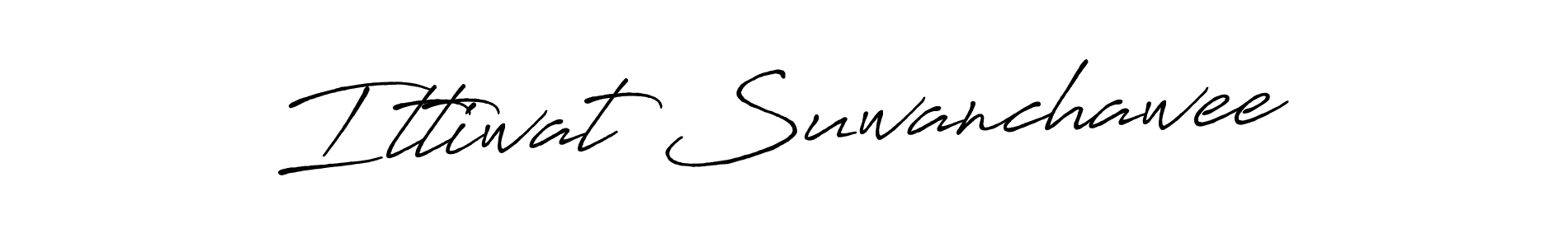 Also we have Ittiwat Suwanchawee name is the best signature style. Create professional handwritten signature collection using Antro_Vectra_Bolder autograph style. Ittiwat Suwanchawee signature style 7 images and pictures png
