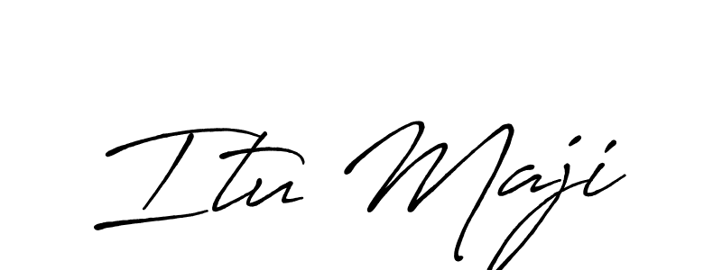 Also we have Itu Maji name is the best signature style. Create professional handwritten signature collection using Antro_Vectra_Bolder autograph style. Itu Maji signature style 7 images and pictures png