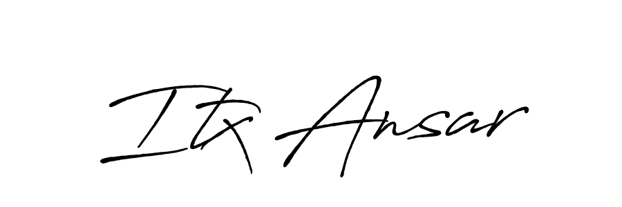 Make a beautiful signature design for name Itx Ansar. With this signature (Antro_Vectra_Bolder) style, you can create a handwritten signature for free. Itx Ansar signature style 7 images and pictures png