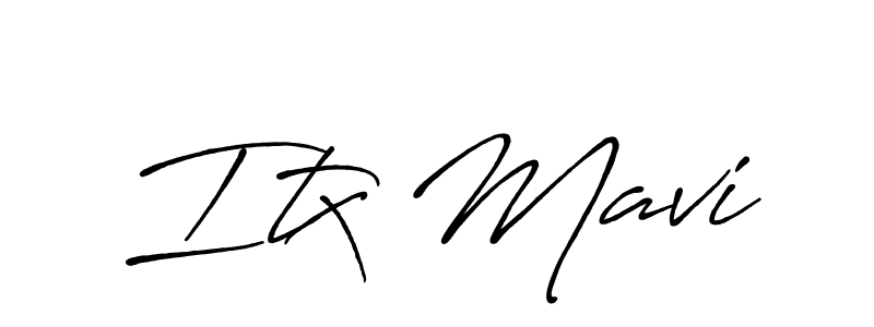 How to make Itx Mavi name signature. Use Antro_Vectra_Bolder style for creating short signs online. This is the latest handwritten sign. Itx Mavi signature style 7 images and pictures png