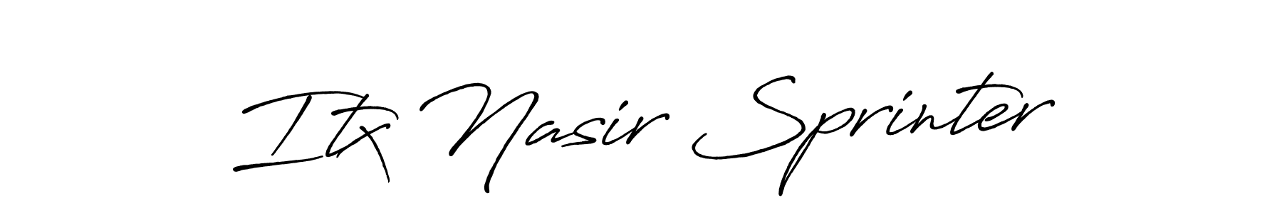 How to make Itx Nasir Sprinter signature? Antro_Vectra_Bolder is a professional autograph style. Create handwritten signature for Itx Nasir Sprinter name. Itx Nasir Sprinter signature style 7 images and pictures png
