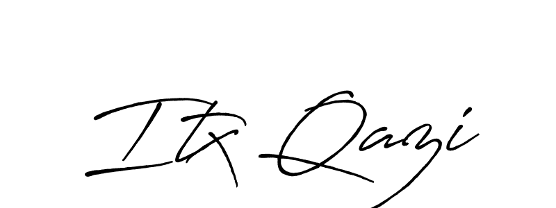 How to make Itx Qazi signature? Antro_Vectra_Bolder is a professional autograph style. Create handwritten signature for Itx Qazi name. Itx Qazi signature style 7 images and pictures png