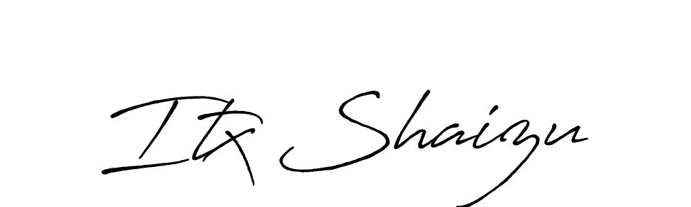 Make a beautiful signature design for name Itx Shaizu. With this signature (Antro_Vectra_Bolder) style, you can create a handwritten signature for free. Itx Shaizu signature style 7 images and pictures png