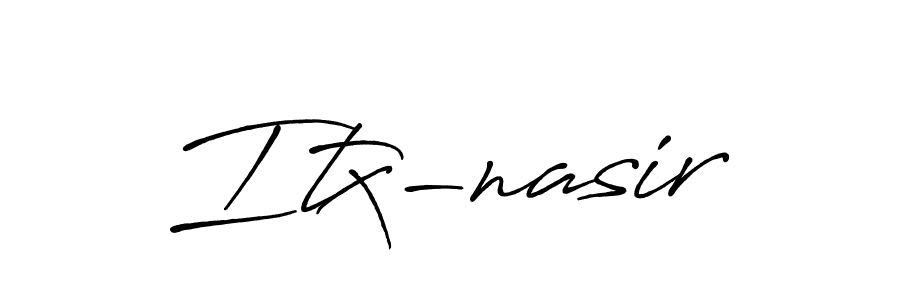 Create a beautiful signature design for name Itx-nasir. With this signature (Antro_Vectra_Bolder) fonts, you can make a handwritten signature for free. Itx-nasir signature style 7 images and pictures png