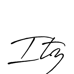 How to make Itz signature? Antro_Vectra_Bolder is a professional autograph style. Create handwritten signature for Itz name. Itz signature style 7 images and pictures png