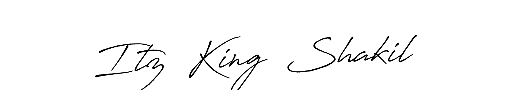 Create a beautiful signature design for name Itz  King  Shakil. With this signature (Antro_Vectra_Bolder) fonts, you can make a handwritten signature for free. Itz  King  Shakil signature style 7 images and pictures png