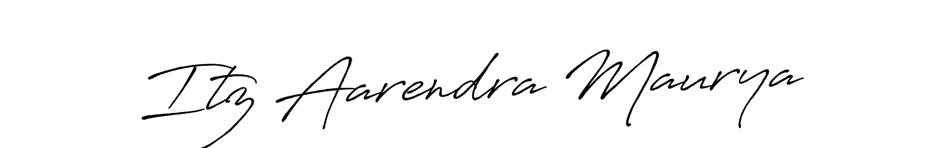 Also we have Itz Aarendra Maurya name is the best signature style. Create professional handwritten signature collection using Antro_Vectra_Bolder autograph style. Itz Aarendra Maurya signature style 7 images and pictures png