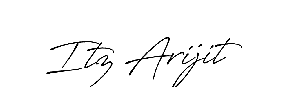 How to make Itz Arijit signature? Antro_Vectra_Bolder is a professional autograph style. Create handwritten signature for Itz Arijit name. Itz Arijit signature style 7 images and pictures png