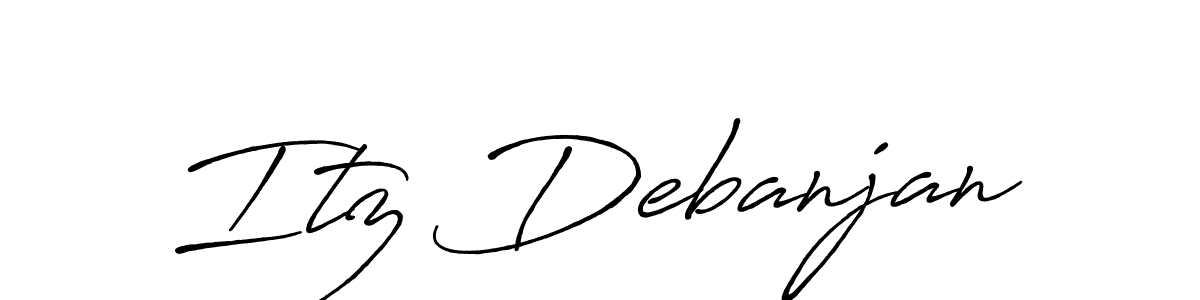 You can use this online signature creator to create a handwritten signature for the name Itz Debanjan. This is the best online autograph maker. Itz Debanjan signature style 7 images and pictures png