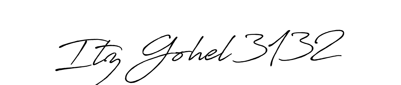 Similarly Antro_Vectra_Bolder is the best handwritten signature design. Signature creator online .You can use it as an online autograph creator for name Itz Gohel 3132. Itz Gohel 3132 signature style 7 images and pictures png