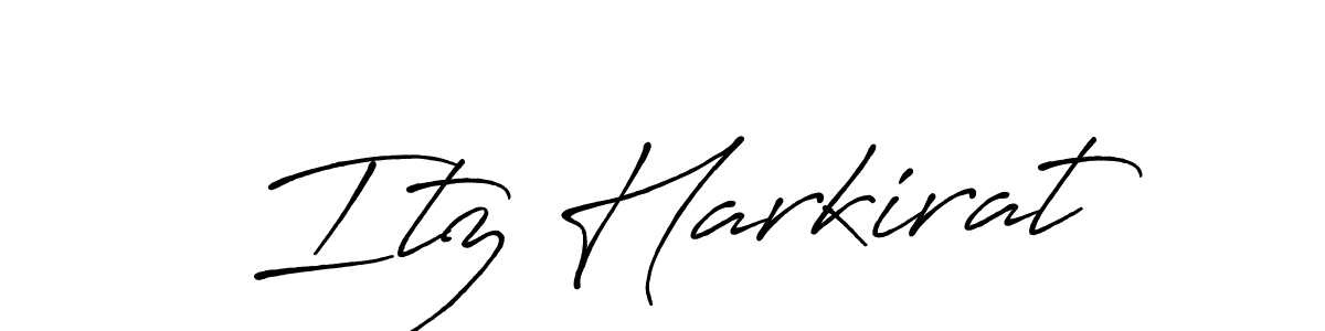 Similarly Antro_Vectra_Bolder is the best handwritten signature design. Signature creator online .You can use it as an online autograph creator for name Itz Harkirat. Itz Harkirat signature style 7 images and pictures png