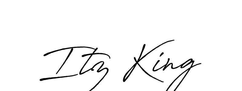 Create a beautiful signature design for name Itz King. With this signature (Antro_Vectra_Bolder) fonts, you can make a handwritten signature for free. Itz King signature style 7 images and pictures png