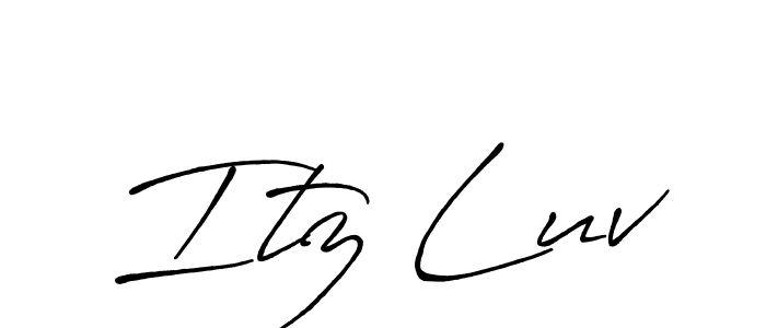 Once you've used our free online signature maker to create your best signature Antro_Vectra_Bolder style, it's time to enjoy all of the benefits that Itz Luv name signing documents. Itz Luv signature style 7 images and pictures png