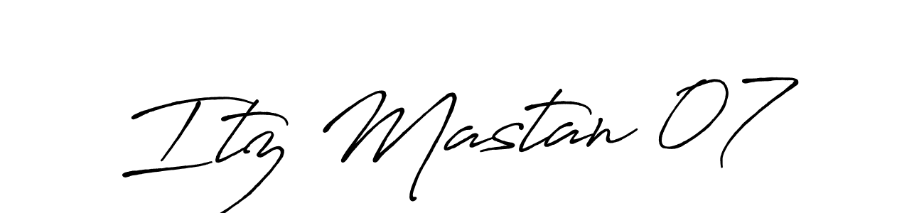 Once you've used our free online signature maker to create your best signature Antro_Vectra_Bolder style, it's time to enjoy all of the benefits that Itz Mastan 07 name signing documents. Itz Mastan 07 signature style 7 images and pictures png