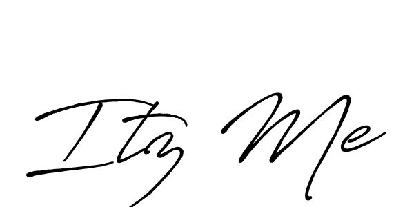 How to make Itz Me signature? Antro_Vectra_Bolder is a professional autograph style. Create handwritten signature for Itz Me name. Itz Me signature style 7 images and pictures png
