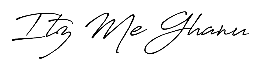 Personalize your online presence with Itz Me Ghanu signature rendered in elegant Antro_Vectra_Bolder font. Great for website footers and blogs. Itz Me Ghanu signature style 7 images and pictures png