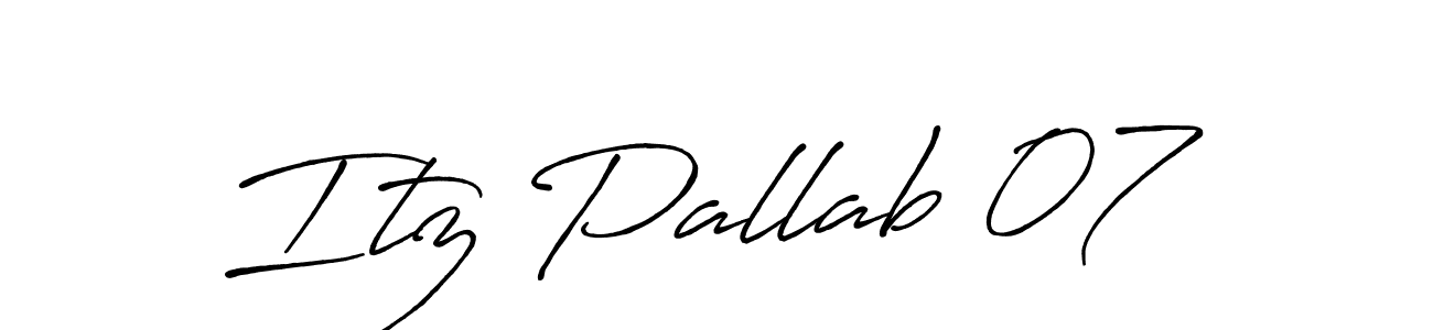 Make a beautiful signature design for name Itz Pallab 07. Use this online signature maker to create a handwritten signature for free. Itz Pallab 07 signature style 7 images and pictures png