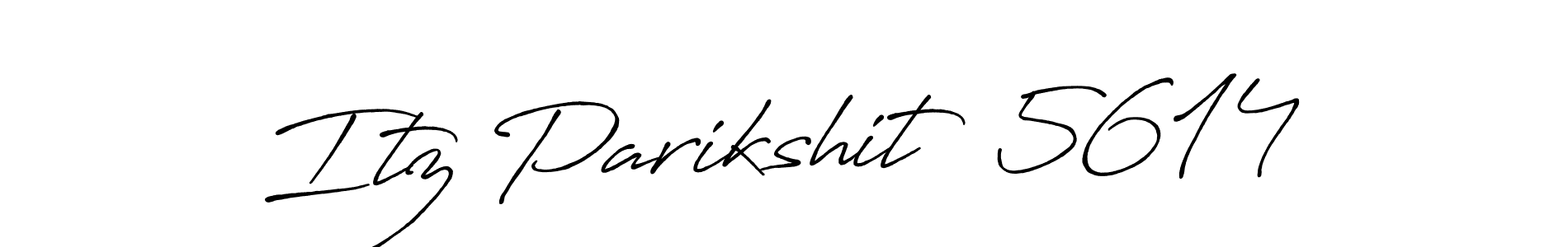 The best way (Antro_Vectra_Bolder) to make a short signature is to pick only two or three words in your name. The name Itz Parikshit  5614 include a total of six letters. For converting this name. Itz Parikshit  5614 signature style 7 images and pictures png