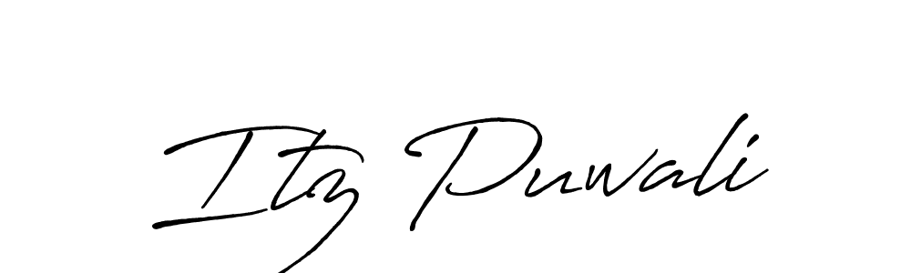Also You can easily find your signature by using the search form. We will create Itz Puwali name handwritten signature images for you free of cost using Antro_Vectra_Bolder sign style. Itz Puwali signature style 7 images and pictures png