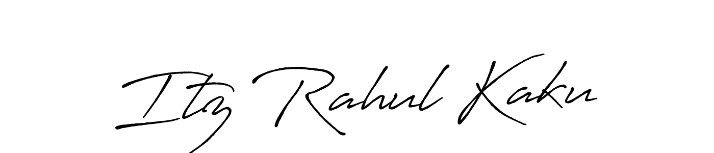 Antro_Vectra_Bolder is a professional signature style that is perfect for those who want to add a touch of class to their signature. It is also a great choice for those who want to make their signature more unique. Get Itz Rahul Kaku name to fancy signature for free. Itz Rahul Kaku signature style 7 images and pictures png