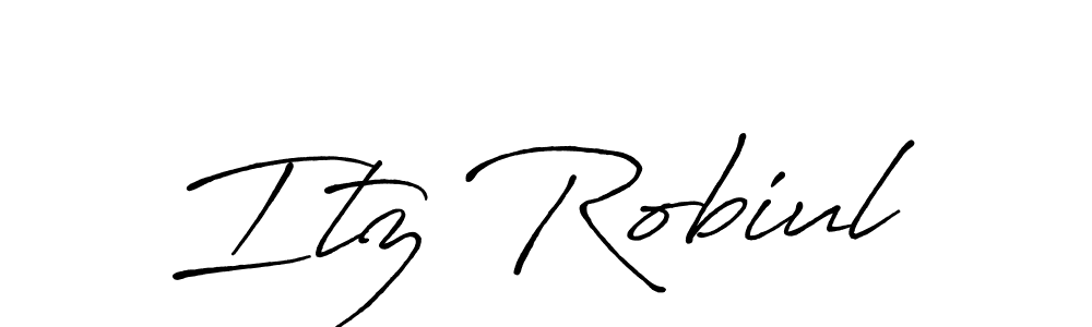 How to Draw Itz Robiul signature style? Antro_Vectra_Bolder is a latest design signature styles for name Itz Robiul. Itz Robiul signature style 7 images and pictures png