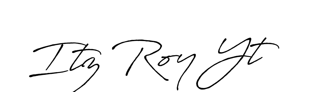 The best way (Antro_Vectra_Bolder) to make a short signature is to pick only two or three words in your name. The name Itz Roy Yt include a total of six letters. For converting this name. Itz Roy Yt signature style 7 images and pictures png