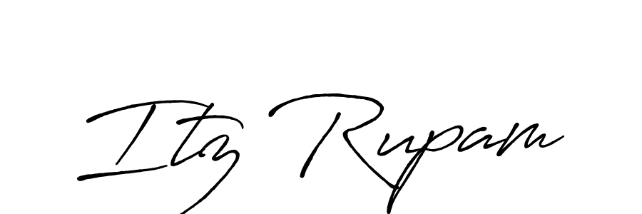 Similarly Antro_Vectra_Bolder is the best handwritten signature design. Signature creator online .You can use it as an online autograph creator for name Itz Rupam. Itz Rupam signature style 7 images and pictures png