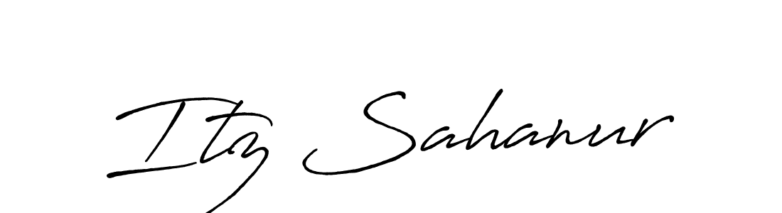 How to Draw Itz Sahanur signature style? Antro_Vectra_Bolder is a latest design signature styles for name Itz Sahanur. Itz Sahanur signature style 7 images and pictures png