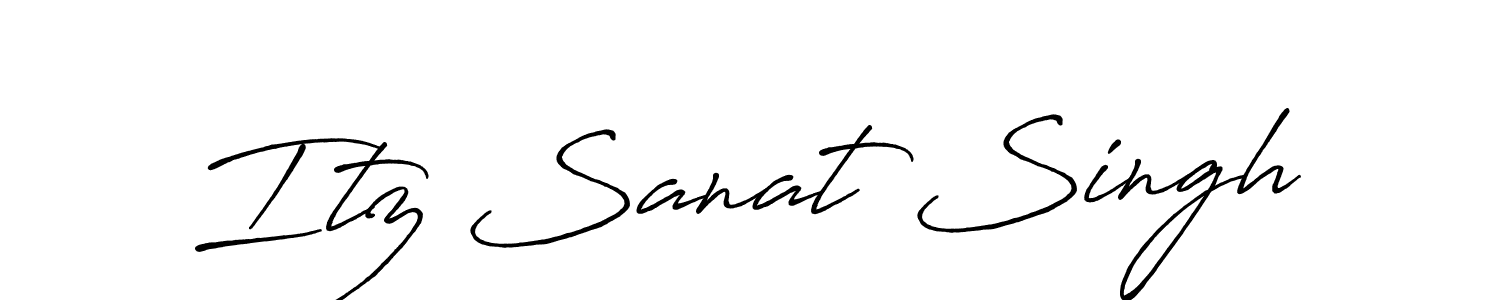 You should practise on your own different ways (Antro_Vectra_Bolder) to write your name (Itz Sanat Singh) in signature. don't let someone else do it for you. Itz Sanat Singh signature style 7 images and pictures png