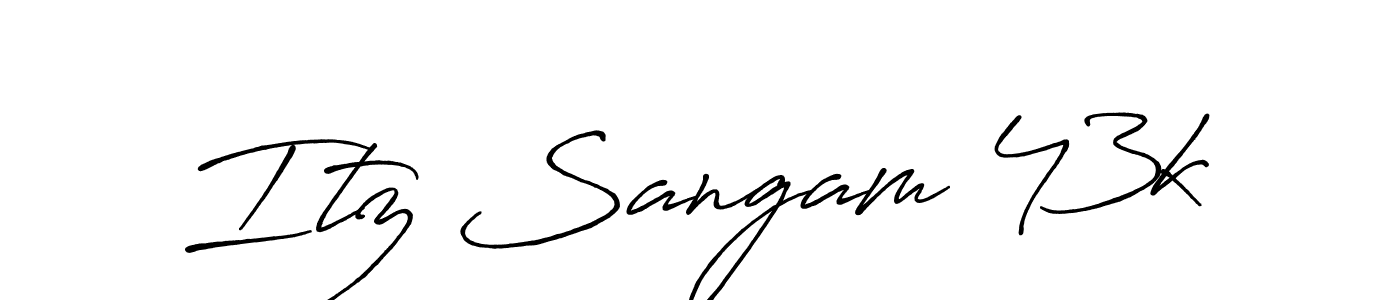 Also You can easily find your signature by using the search form. We will create Itz Sangam 43k name handwritten signature images for you free of cost using Antro_Vectra_Bolder sign style. Itz Sangam 43k signature style 7 images and pictures png