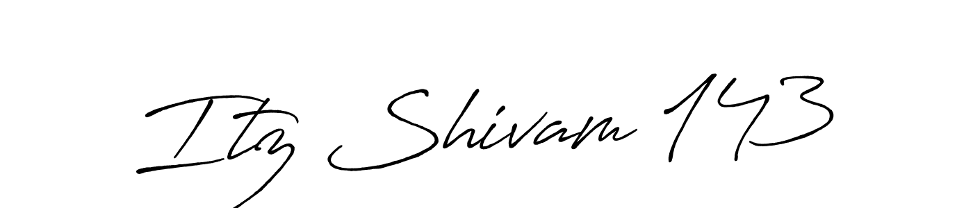 if you are searching for the best signature style for your name Itz Shivam 143. so please give up your signature search. here we have designed multiple signature styles  using Antro_Vectra_Bolder. Itz Shivam 143 signature style 7 images and pictures png