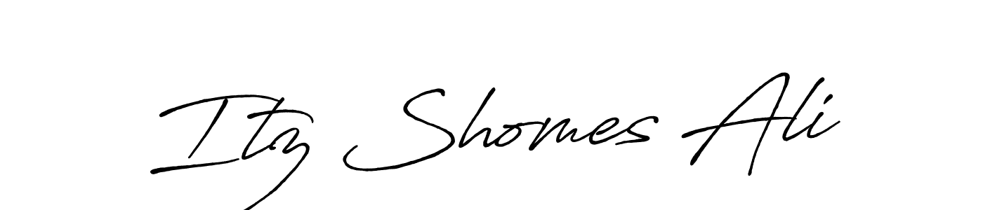 Itz Shomes Ali stylish signature style. Best Handwritten Sign (Antro_Vectra_Bolder) for my name. Handwritten Signature Collection Ideas for my name Itz Shomes Ali. Itz Shomes Ali signature style 7 images and pictures png