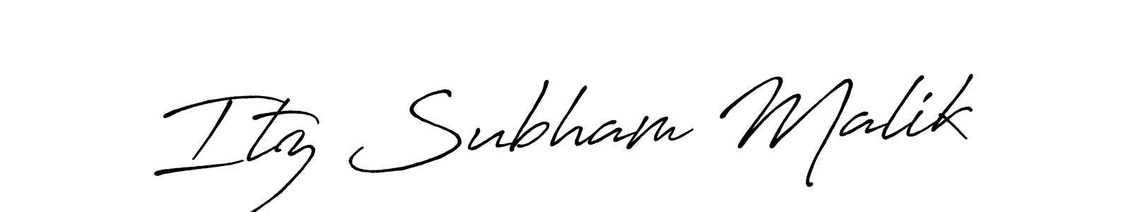 Once you've used our free online signature maker to create your best signature Antro_Vectra_Bolder style, it's time to enjoy all of the benefits that Itz Subham Malik name signing documents. Itz Subham Malik signature style 7 images and pictures png