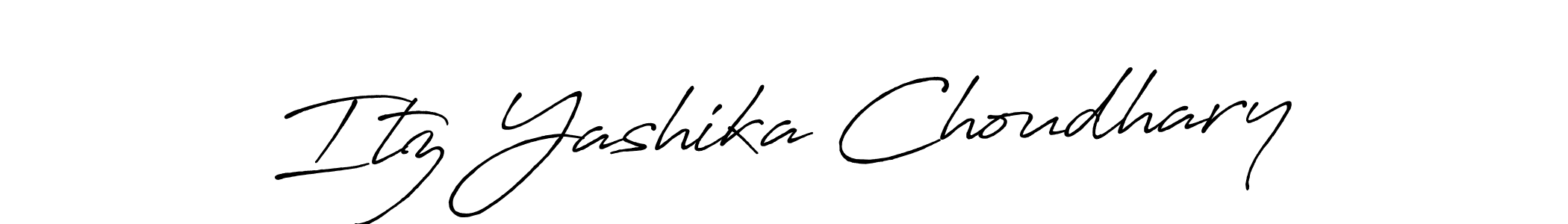Create a beautiful signature design for name Itz Yashika Choudhary. With this signature (Antro_Vectra_Bolder) fonts, you can make a handwritten signature for free. Itz Yashika Choudhary signature style 7 images and pictures png