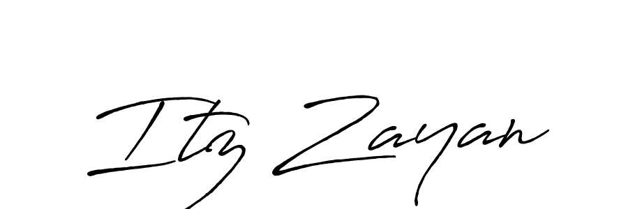 Similarly Antro_Vectra_Bolder is the best handwritten signature design. Signature creator online .You can use it as an online autograph creator for name Itz Zayan. Itz Zayan signature style 7 images and pictures png