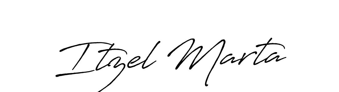 It looks lik you need a new signature style for name Itzel Marta. Design unique handwritten (Antro_Vectra_Bolder) signature with our free signature maker in just a few clicks. Itzel Marta signature style 7 images and pictures png