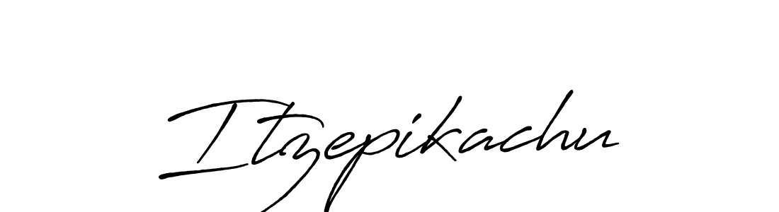 Design your own signature with our free online signature maker. With this signature software, you can create a handwritten (Antro_Vectra_Bolder) signature for name Itzepikachu. Itzepikachu signature style 7 images and pictures png