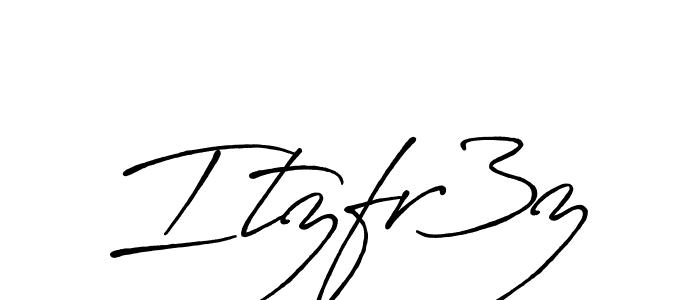 Itzfr3z stylish signature style. Best Handwritten Sign (Antro_Vectra_Bolder) for my name. Handwritten Signature Collection Ideas for my name Itzfr3z. Itzfr3z signature style 7 images and pictures png