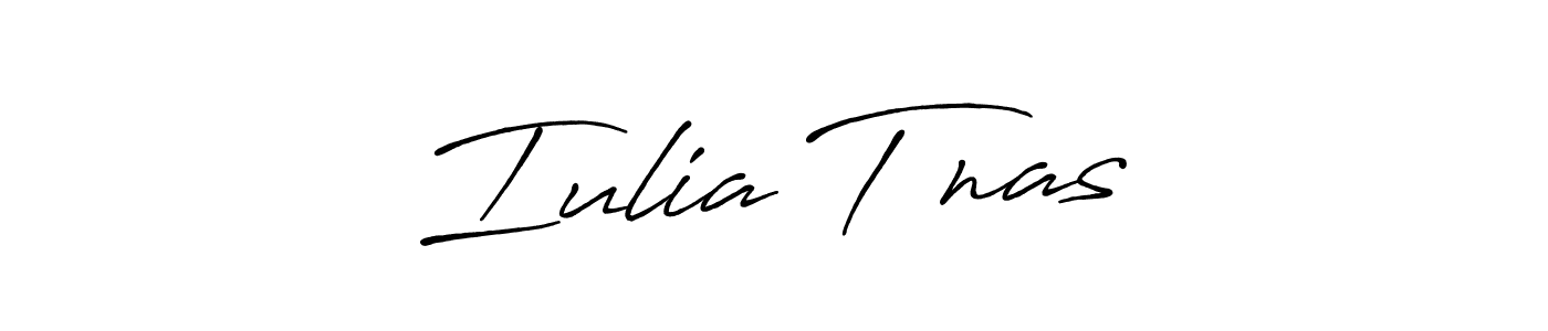 How to make Iulia TĂnasĂ signature? Antro_Vectra_Bolder is a professional autograph style. Create handwritten signature for Iulia TĂnasĂ name. Iulia TĂnasĂ signature style 7 images and pictures png
