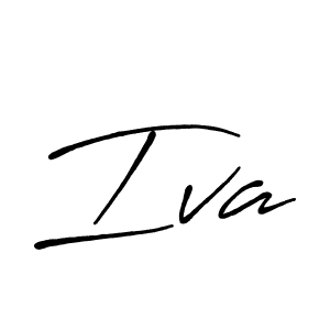 Also we have Iva name is the best signature style. Create professional handwritten signature collection using Antro_Vectra_Bolder autograph style. Iva signature style 7 images and pictures png