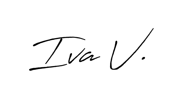 It looks lik you need a new signature style for name Iva V.. Design unique handwritten (Antro_Vectra_Bolder) signature with our free signature maker in just a few clicks. Iva V. signature style 7 images and pictures png