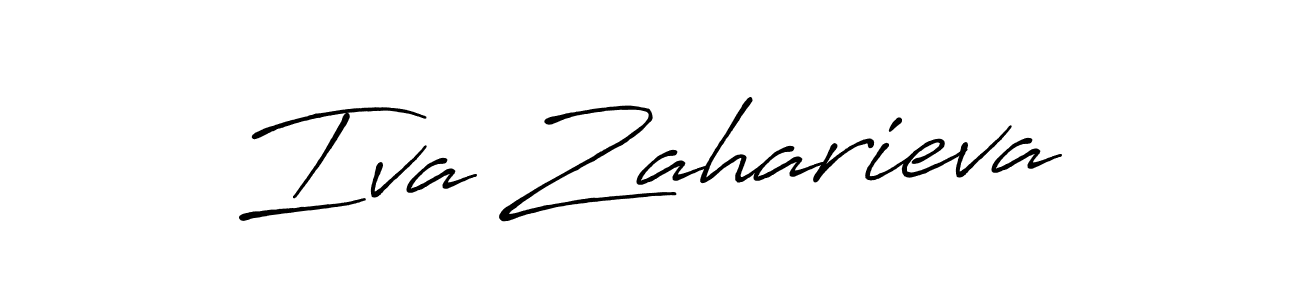 How to make Iva Zaharieva signature? Antro_Vectra_Bolder is a professional autograph style. Create handwritten signature for Iva Zaharieva name. Iva Zaharieva signature style 7 images and pictures png