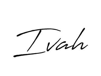 Ivah stylish signature style. Best Handwritten Sign (Antro_Vectra_Bolder) for my name. Handwritten Signature Collection Ideas for my name Ivah. Ivah signature style 7 images and pictures png