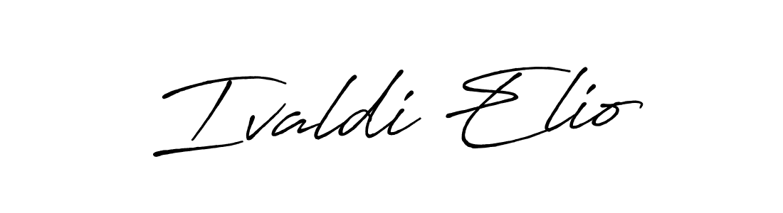 Similarly Antro_Vectra_Bolder is the best handwritten signature design. Signature creator online .You can use it as an online autograph creator for name Ivaldi Elio. Ivaldi Elio signature style 7 images and pictures png