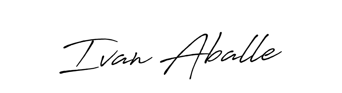 Antro_Vectra_Bolder is a professional signature style that is perfect for those who want to add a touch of class to their signature. It is also a great choice for those who want to make their signature more unique. Get Ivan Aballe name to fancy signature for free. Ivan Aballe signature style 7 images and pictures png