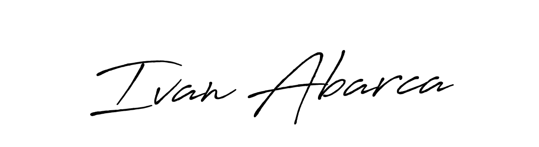 You should practise on your own different ways (Antro_Vectra_Bolder) to write your name (Ivan Abarca) in signature. don't let someone else do it for you. Ivan Abarca signature style 7 images and pictures png